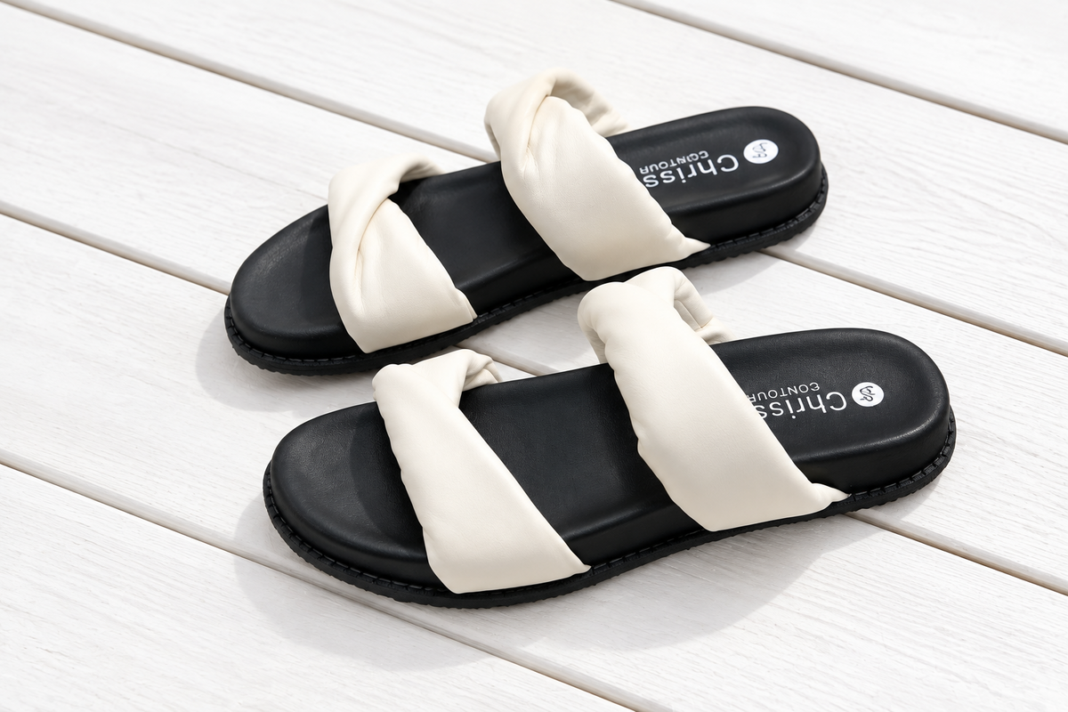 Chrissie Slide White Believe