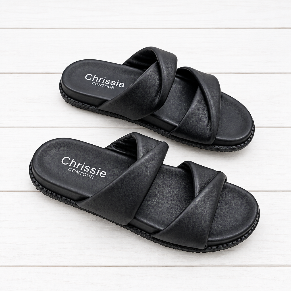 Chrissie Slide Black Believe