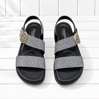 Chrissie Sandal Black/White Finland