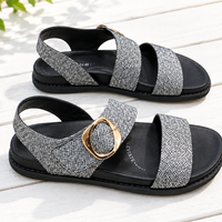 Chrissie Sandal Black/White Finland