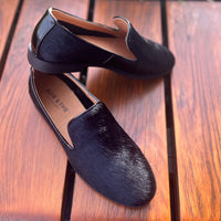 Alfie & Evie Amel Black Pony Loafer