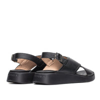 Wonders black sandal C4426
