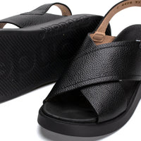 Wonders black sandal C4426