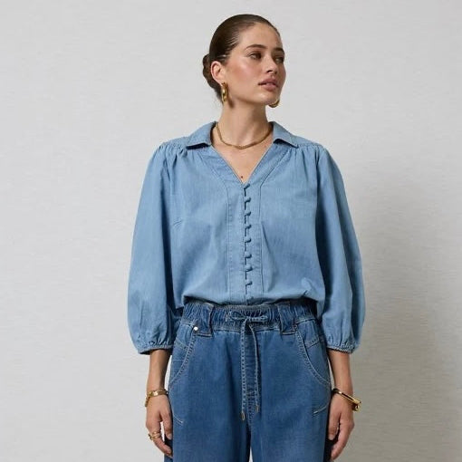 Dricoper Denim Shirt Coastal Blue Marlowe DD3779