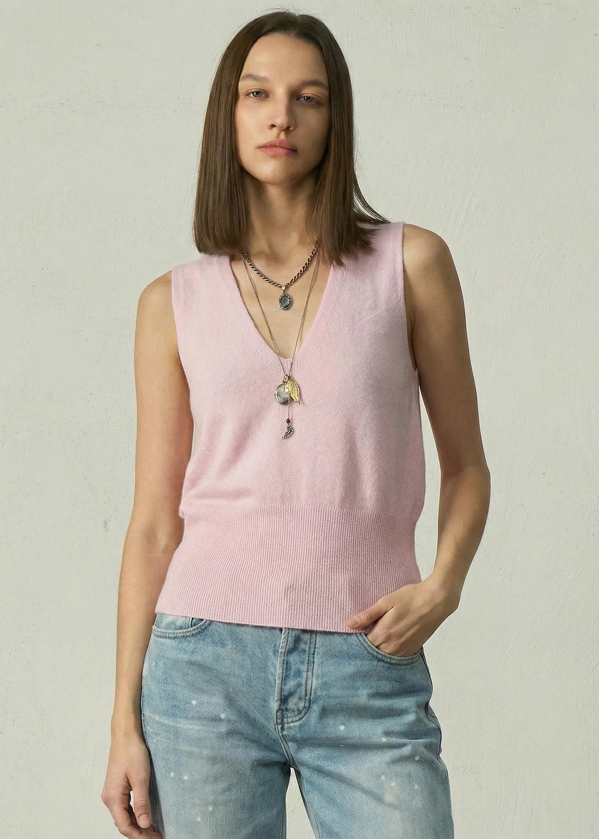 Aleger Vest Pearl Pink N2180