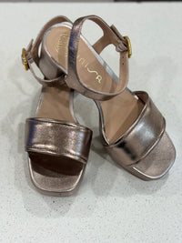 Unisa Heeled Sandal Platino Nadar- Mec Platform