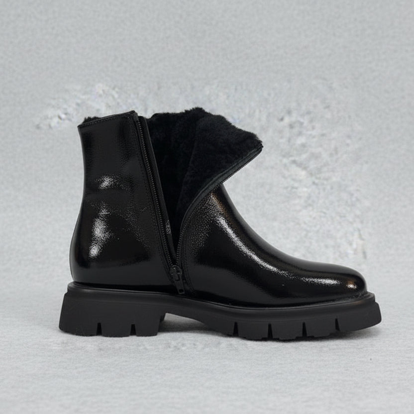 Luca Grossi Boot Ankle Patent Black 5808