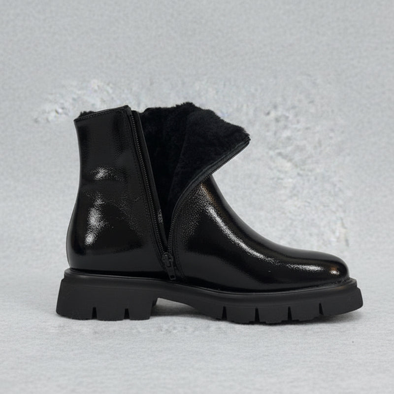 Luca Grossi Boot Ankle Patent Black 5808