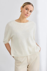 Mia Fratino Brushed Cashmere Erika T Polar 24021