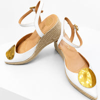 Unisa Sandal Ivory Wedge Delain