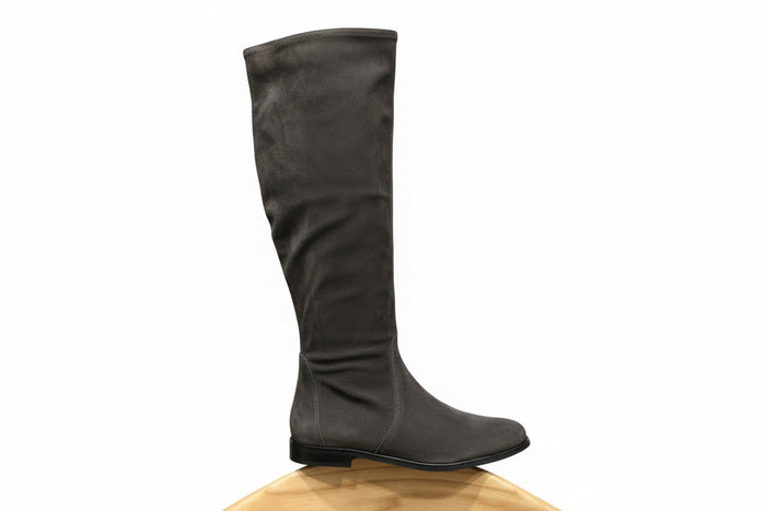 Melluso Long Boots Suede Moro Z172