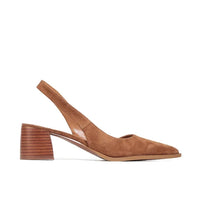 Eos Heel Aura Pecan Suede