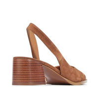 Eos Heel Aura Pecan Suede