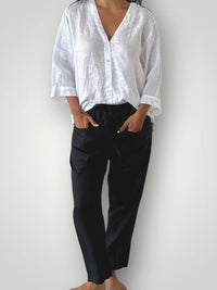 Frockk Pant Darcy Linen Black