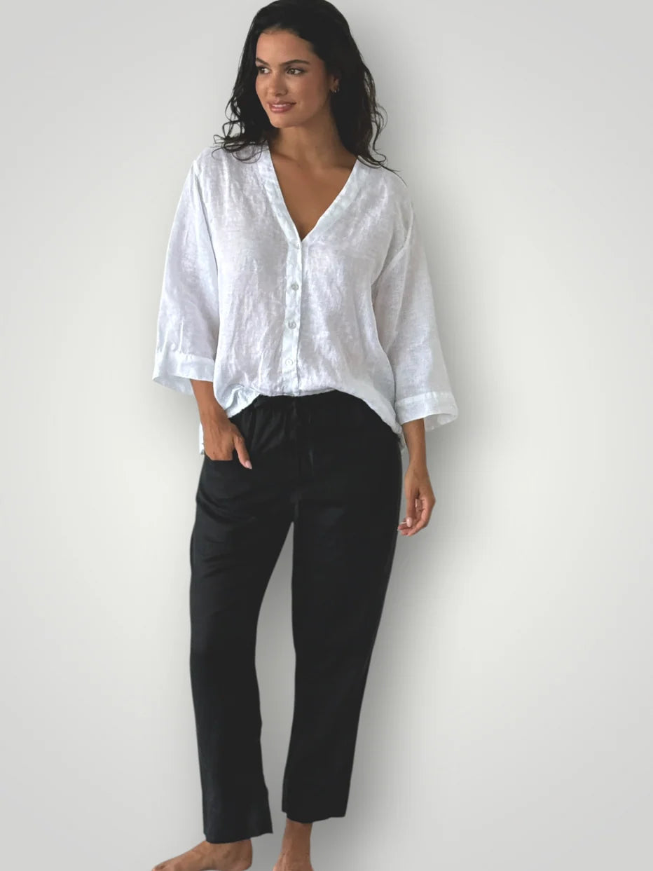 Frockk Pant Darcy Linen Black