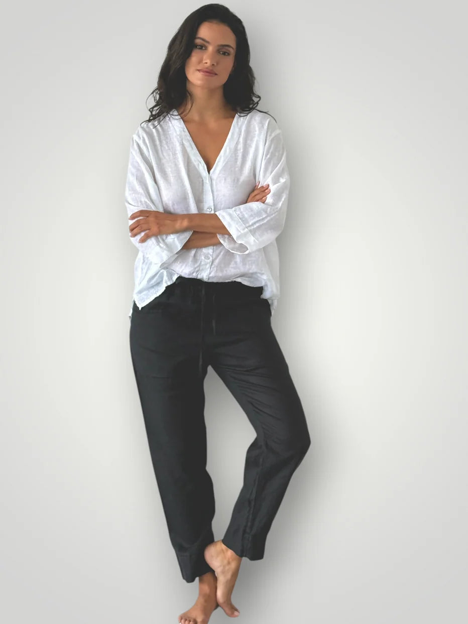 Frockk Pant Darcy Linen Black