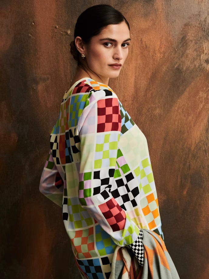 Herzen’s Angelegenheit Silk multi ballet Blouse 25243-6051