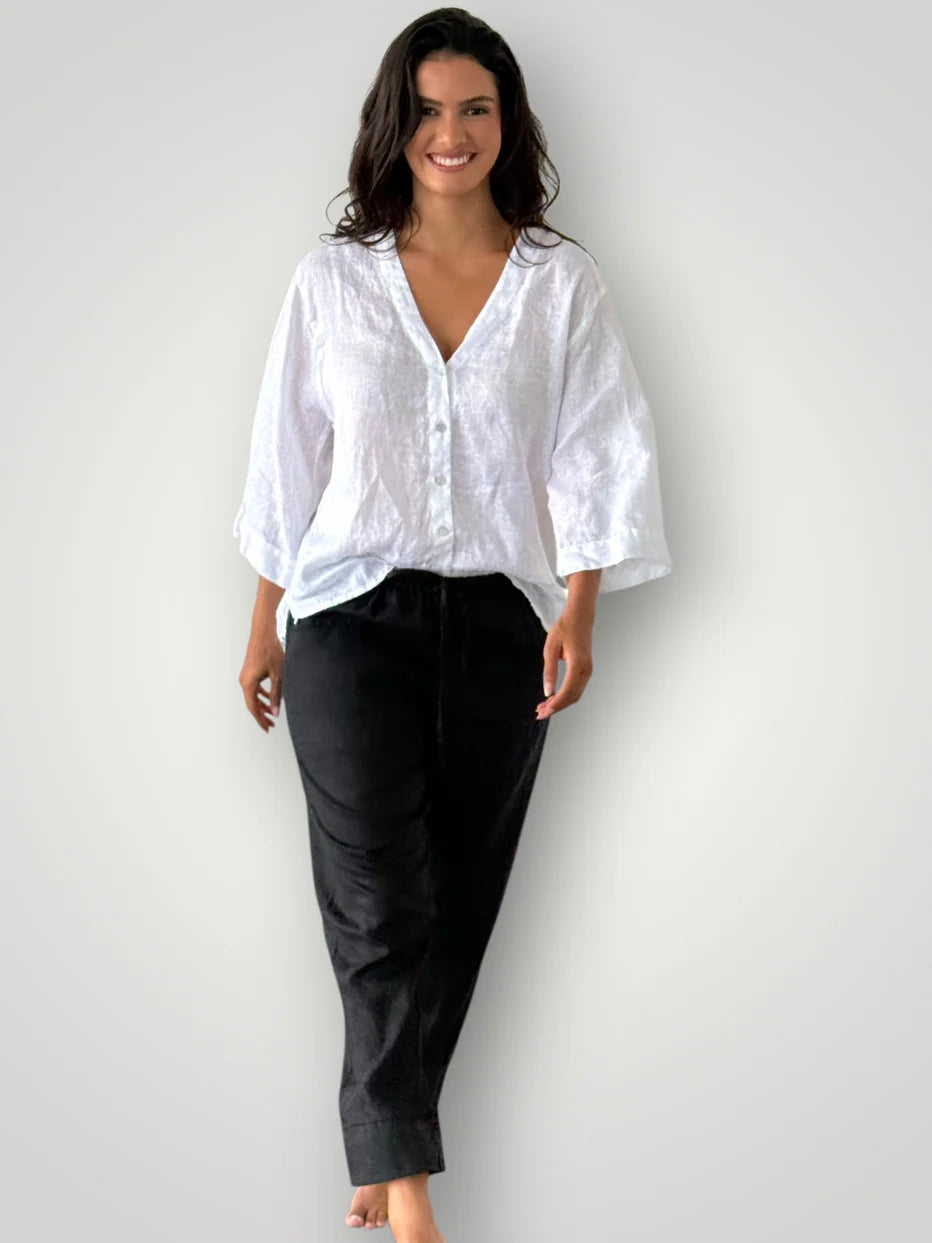 Frockk Pant Darcy Linen Black