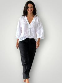 Frockk Pant Darcy Linen Black