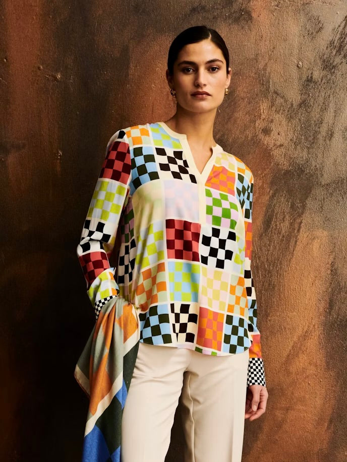 Herzen’s Angelegenheit Silk multi ballet Blouse 25243-6051