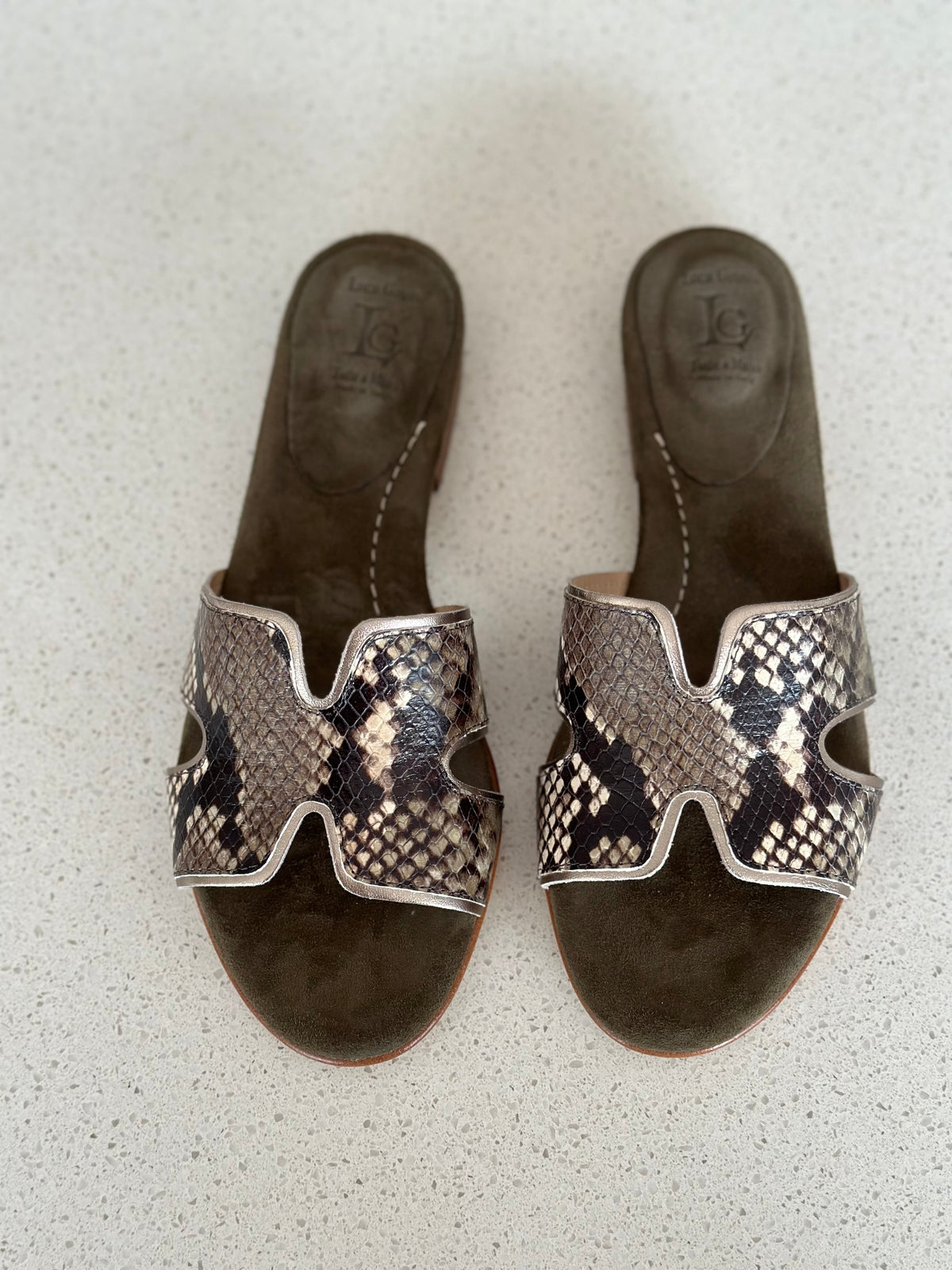 Luca Grossi Slide Luxor Snakeskin G628S