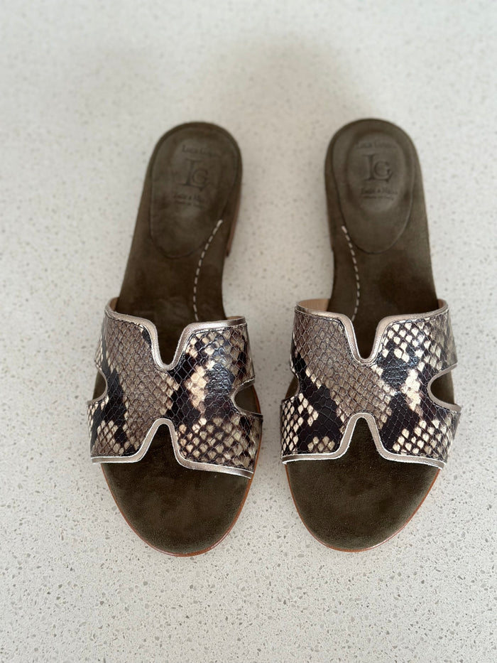 Luca Grossi Slide Luxor Snakeskin G628S
