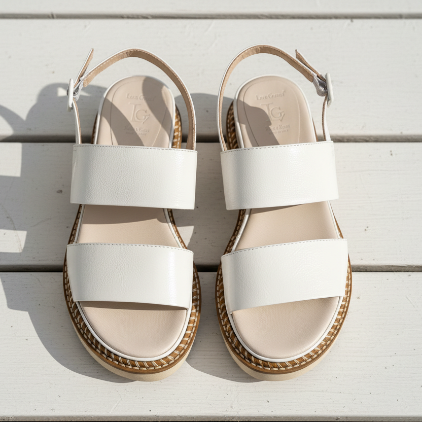 Luca Grossi Sandal White Platform H11OS