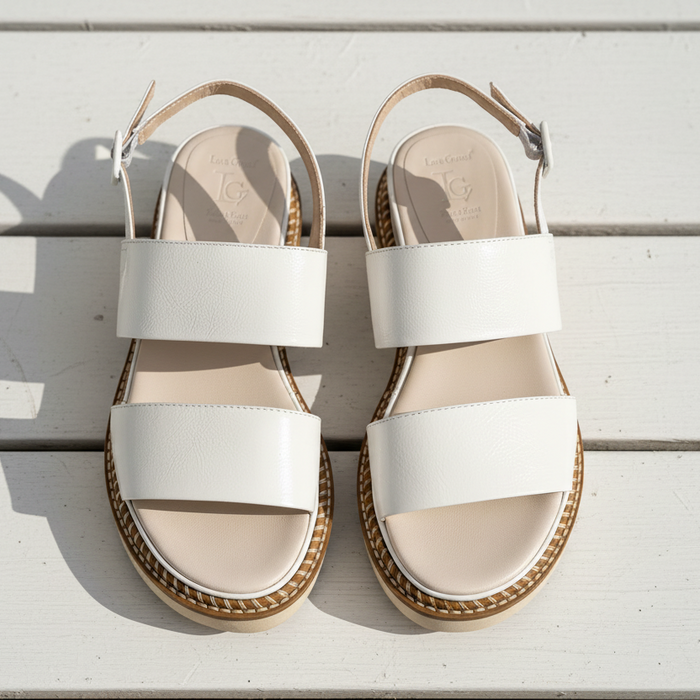 Luca Grossi Sandal White Platform H11OS