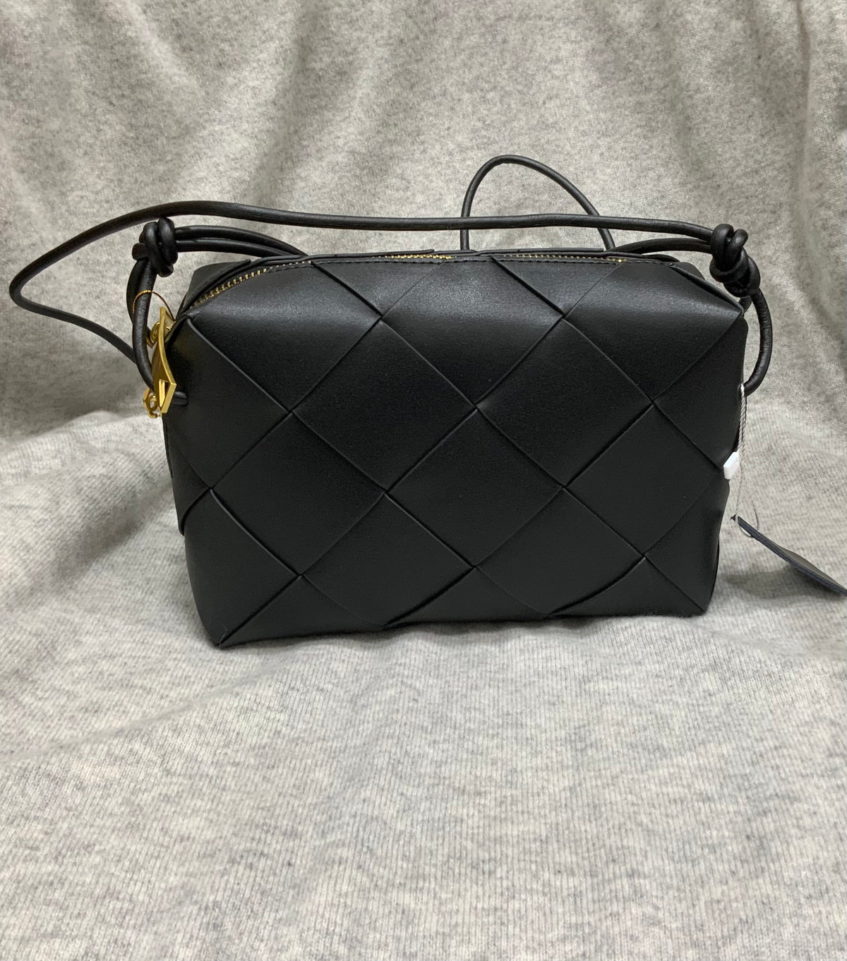 L’ora D’oro Bag Large Weave Crossbody Black