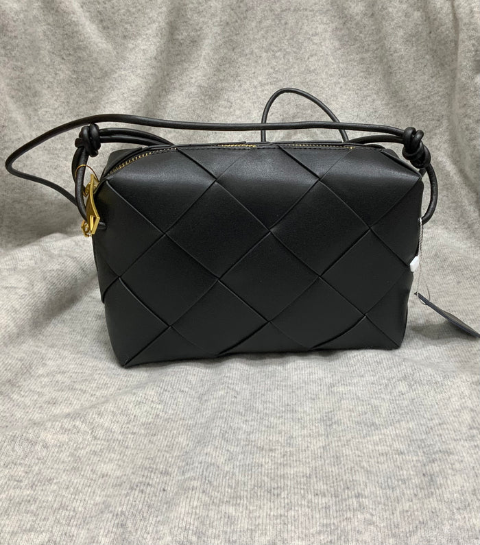 L’ora D’oro Bag Large Weave Crossbody Black