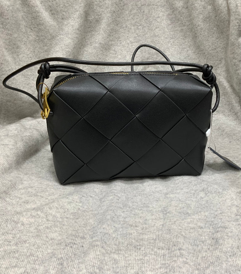 L’ora D’oro Bag Large Weave Crossbody Black