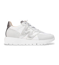 Wonders Sneaker Oslo White with silver trim A-2464
