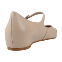 Wonders Shoe Pale pink ballet flat with wedge A-3820