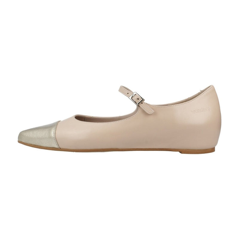 Wonders Shoe Pale pink ballet flat with wedge A-3820