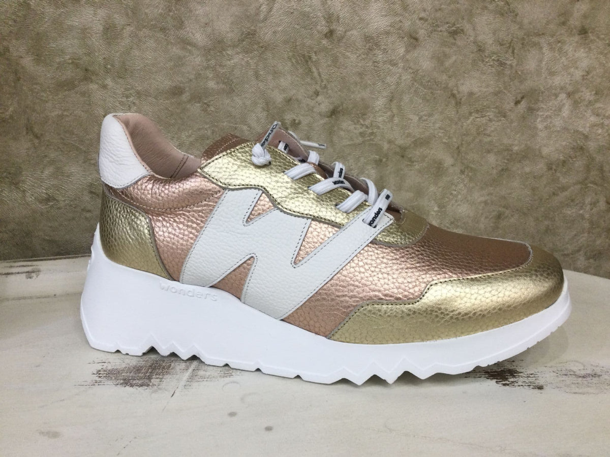Wonders Sneaker Pink/Gold E-6760