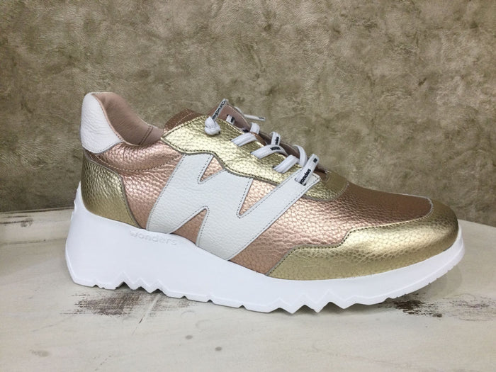 Wonders Sneaker Pink/Gold E-6760