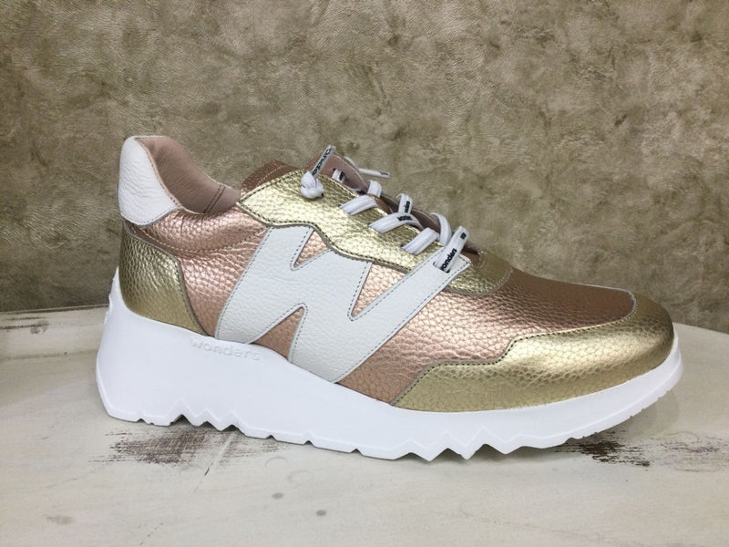 Wonders Sneaker Pink/Gold E-6760