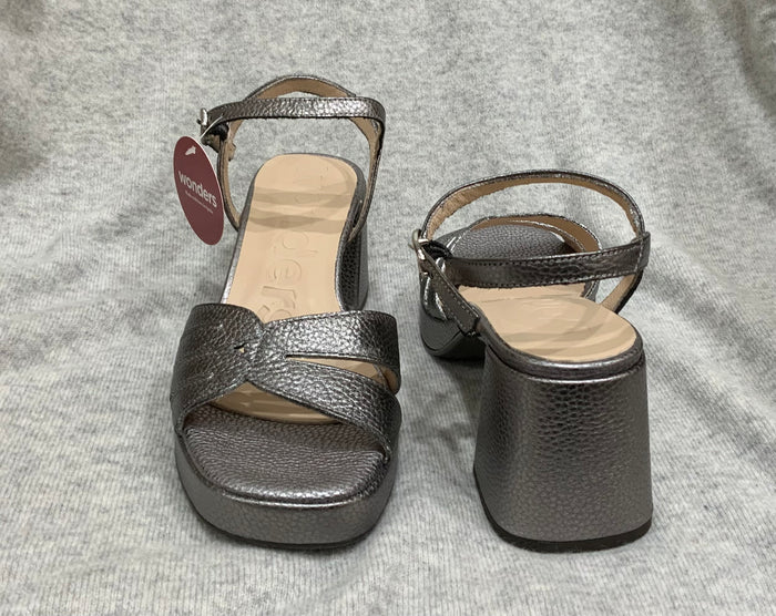 Wonders Shoe High Heel Pewter G-6810