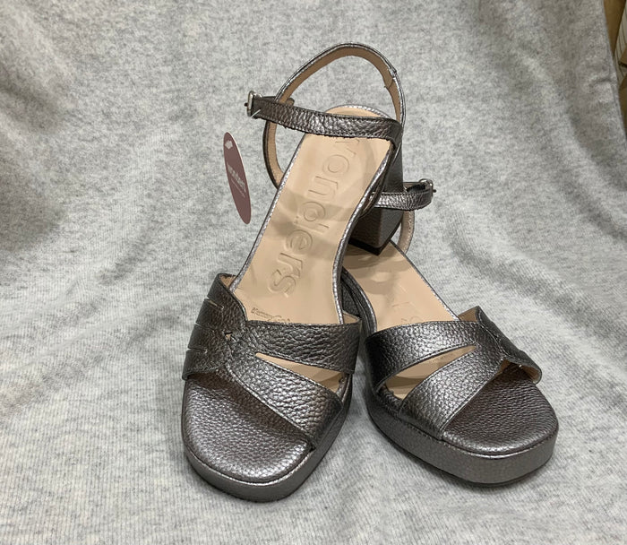Wonders Shoe High Heel Pewter G-6810