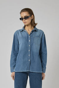 Dricoper Shirt Tahiti Pacific Blue Denim