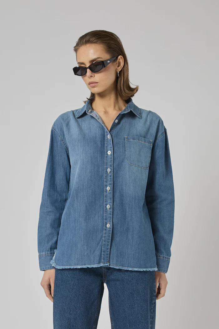 Dricoper Shirt Tahiti Pacific Blue Denim