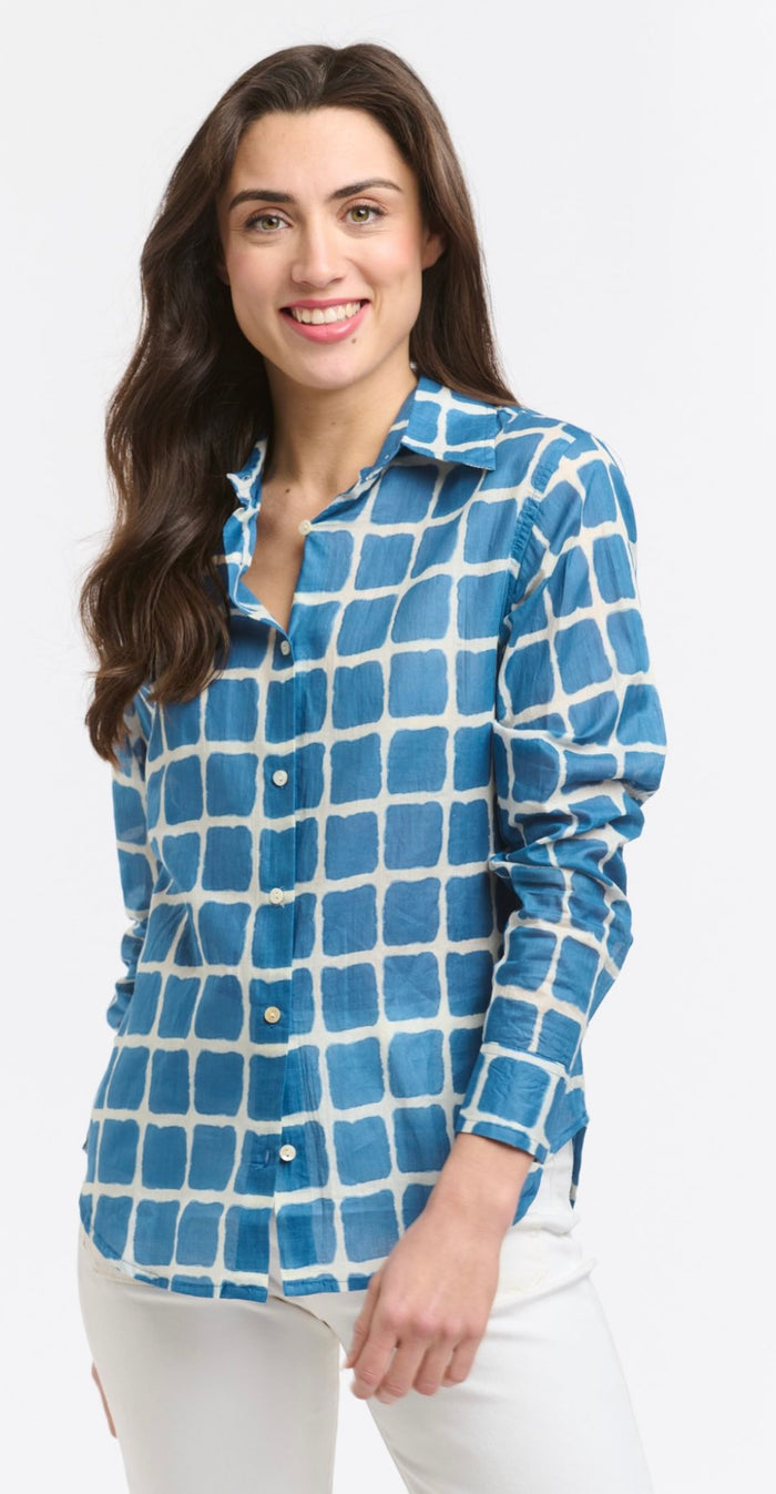 Italian Star Shirt Collins Blue Square 67350