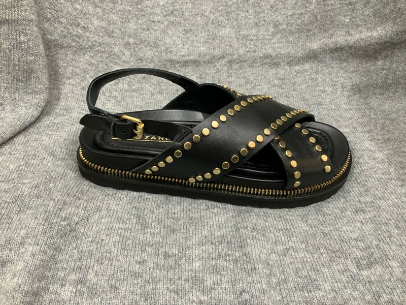 Elvio Zanon Sandal Cross Over Black