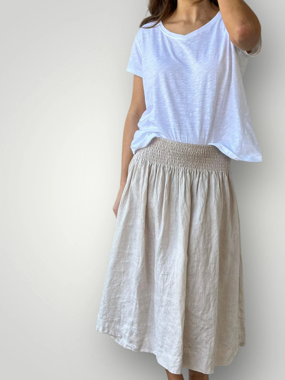 Frockk Skirt Lola Natural Linen