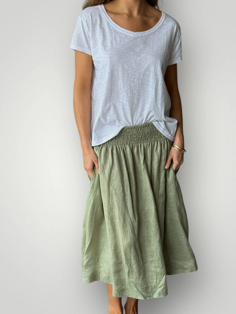 Frockk Skirt Lola Sage Linen