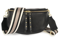 Hi Ho Bag Obsessed Black/Gold Woven Strap
