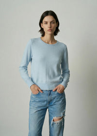 Aleger Jumper Classic Crew Whisper Blue N. 407