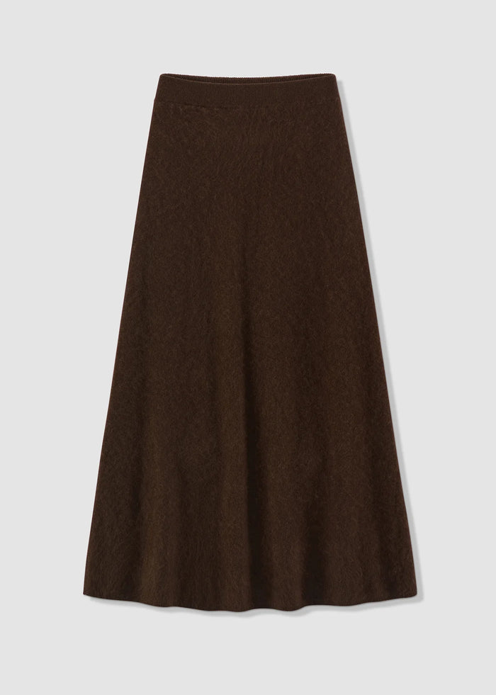 Aleger Skirt Brushed Wool/Cashmere Mink 899
