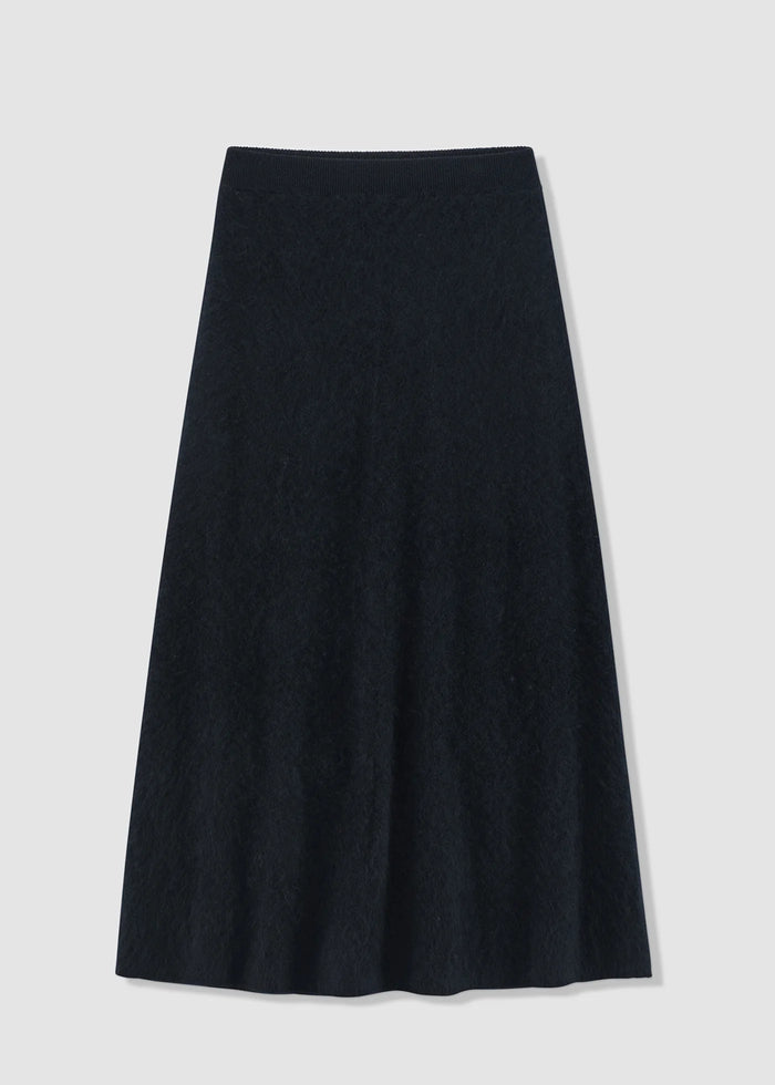 Aleger Skirt Brushed Wool/Cashmere Ink N.899
