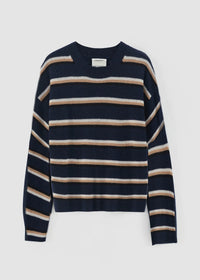 Aleger Jumper Arcadia Stripe Navy/Beige/Cream 294